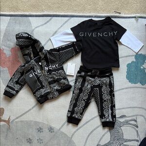 Givenchy Black and White Baby Outfit Set